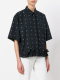 cropped ruffle shirt