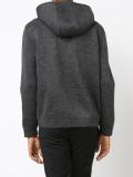 buttoned fastening hoodie