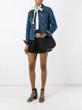 perforated detail crossbody bag