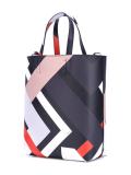 geometric print tote bag