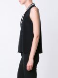 drawstring neck detail top