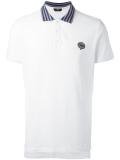 striped collar polo shirt