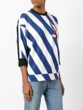 diagonal stripes sweatshirt