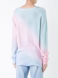 rainbow gradient knitted jumper