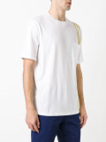 striped trim T-shirt