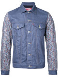 abstract print sleeves jacket