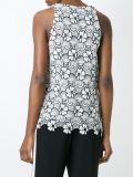 sleeveless lace top