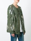 brushstroke print jacket