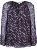dotted print blouse