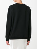 embroidered logo sweatshirt 