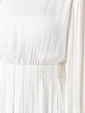 pleated maxi dress