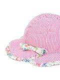 floral trim sun hat