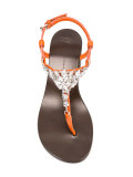 crystal embellished sandals 