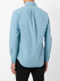 embroidered logo button-down shirt