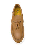 lace-up detail boat shoes
