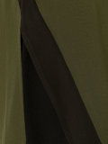slit back trim fitted dress 