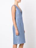 jacquard fitted dress