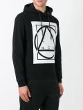 glyph icon print hoodie