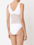 square neck tulle bodysuit