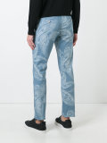 printed tapered trousers