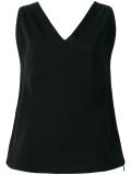 sleeveless V-neck top