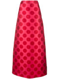 patterned maxi skirt