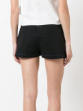 stitched detail shorts