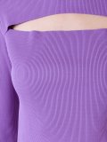 ribbed layered longsleeve blouse
