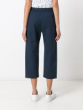 stretch-waist cropped trousers