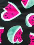 watermelon print straight skirt