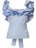 ruffled collar blouse