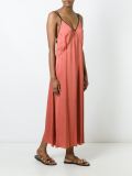 piped trim slip dress