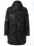 camouflage print parka 