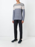 ribbed colour-block jumper 