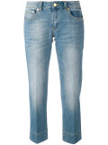 stonewashed cropped jeans