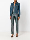 geometric print trousers