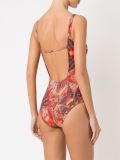abstract print swimsuit