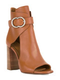 open toe shoe boots