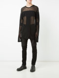 sheer longsleeved T-shirt