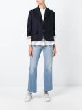 single breasted cropped jacket