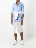 contrast pinstripe shirt