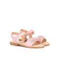 logo plaque sandals