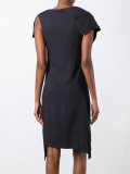 draped neck dress