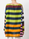 multi-stripes blouse