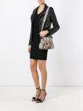 snakeskin print tote bag 