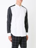pleated front shirt