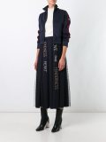 pleated maxi skirt