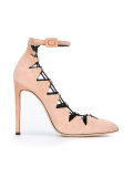 cut-out ankle strap pumps