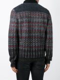 contrast sleeve padded jacket