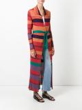 long striped ribbed cardigan